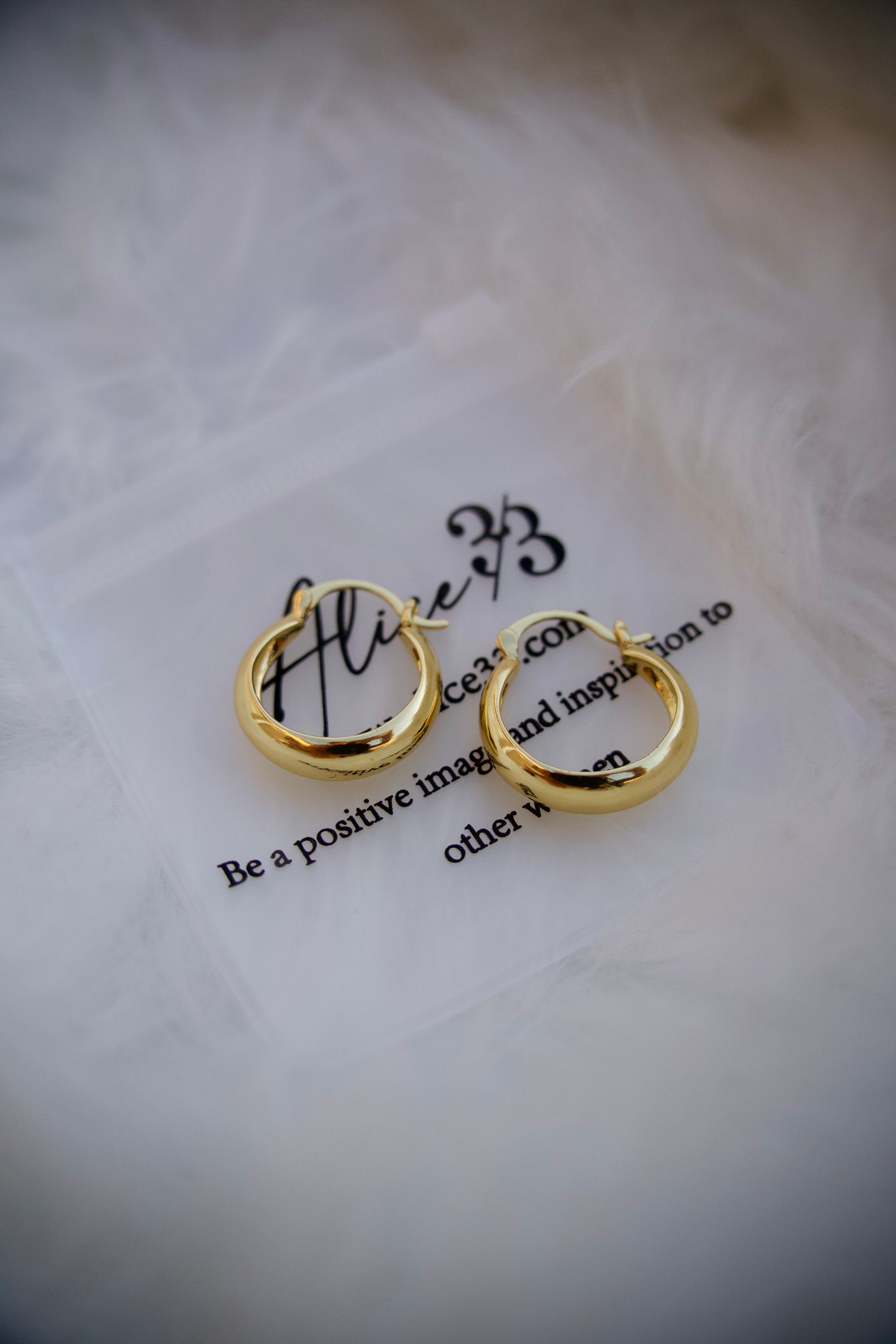 Alice Mini Hoop Gold Earrings